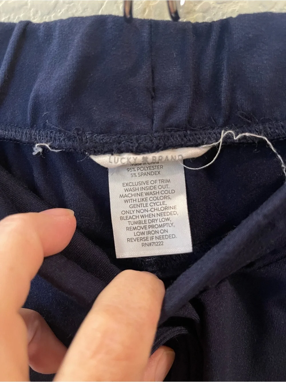 Lucky Brand Women’s Sweatpants Blue Stretch Straight Drawstring Size: Small